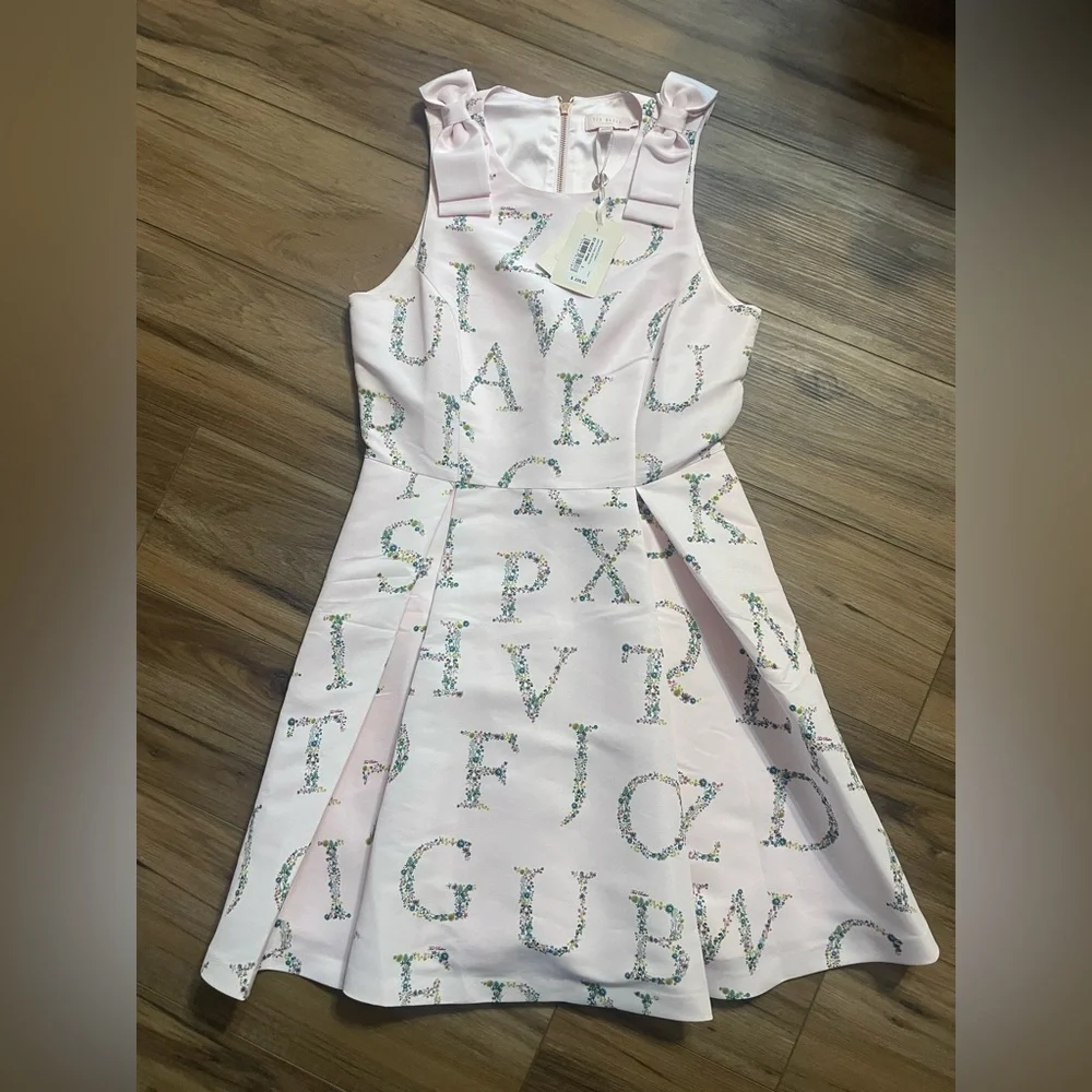 Ted baker Elegant Zoey Alphabet Print Dress worn on tv - Picture 2 of 4